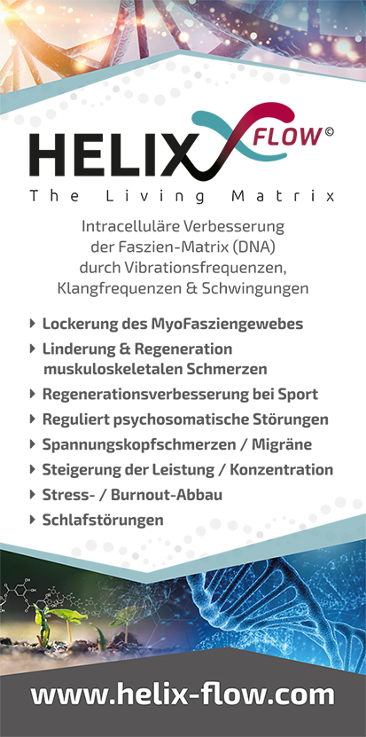 Helix-Flow<br>- Tipps bei Rückenschmerzen<br>- Tipps bei Hals-Nackenschmerzen<br>- Tipps bei Hüft-Knieschmerzen<br>- Tipps bei Tinnitus und Schlafstörungen